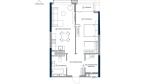 Продам 1-кімнатну квартиру в новобудові, МФК&nbsp;А136&nbsp;Highlight&nbsp;Tower, 54.59 м², без ремонту