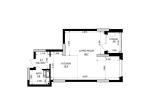 Продам 1-кімнатну квартиру, ЖК Kub29, 50.10 м², без ремонту