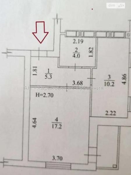 Продам 1-комнатную квартиру