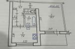 Продам 1-комнатную квартиру, 38.70 м², без ремонта