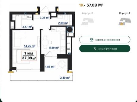 Продам квартиру незданий новобуд, ЖК&nbsp;PARK&nbsp;AVENUE&nbsp;premium