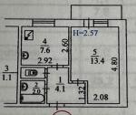 Продам 1-кімнатну квартиру, 29.20 м², без ремонту