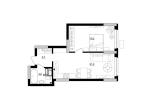 Продам 1-кімнатну квартиру, ЖК Kub29, 52.60 м², без ремонту