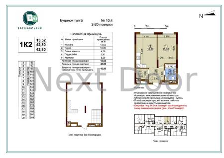 Продам 1-кімнатну квартиру в новобудові, ЖК Варшавський 3