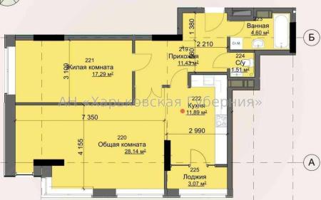 Продам 2-комнатную квартиру в новостройке, ЖК «Кристалл»