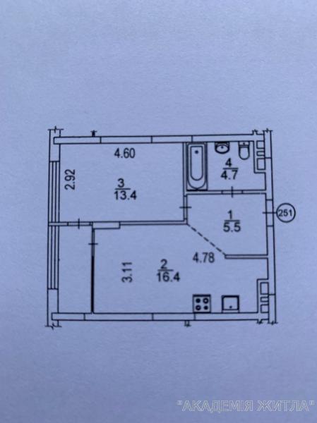 Продам 1-комнатную квартиру, ЖК Варшавский 3