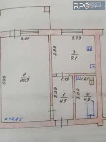 Продам 1-кімнатну квартиру