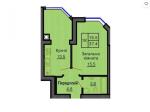 Продам 1-кімнатну квартиру, ЖК Софія Резіденс, 38.30 м², без внутрішніх робіт