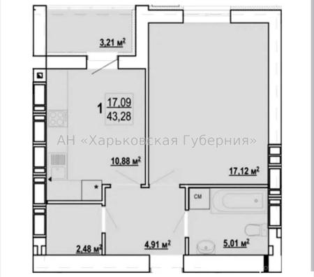 Продам 1-комнатную квартиру, ЖК&nbsp;«Гидропарк»