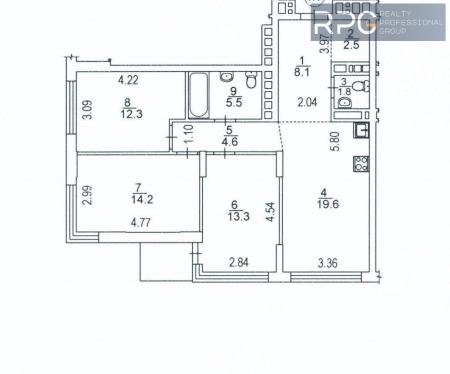 Продам 3-кімнатну квартиру, ЖК Варшавський мікрорайон