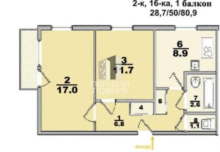 Продам 2-кімнатну квартиру