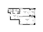 Продам 1-кімнатну квартиру, ЖК Kub29, 43.70 м², без ремонту