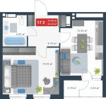 Продам 1-кімнатну квартиру, ЖК Причал 8, 44.44 м², радянський ремонт