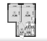 Продам 1-кімнатну квартиру, ЖК Варшавський Плюс, 36.10 м², без ремонту