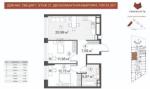 Продам 2-кімнатну квартиру в новобудові, ЖК Terracotta, 60 м², без ремонту