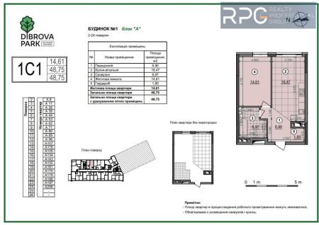 Продам 1-кімнатну квартиру, ЖК Dibrova Park