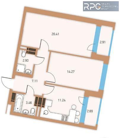 Продам 2-кімнатну квартиру в новобудові, ЖК Twin House