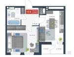 Продам 1-кімнатну квартиру, ЖК Причал 8, 45.10 м², без ремонту