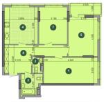 Продам 3-кімнатну квартиру, ЖК&nbsp;«Паркове&nbsp;місто», 92 м², без ремонту