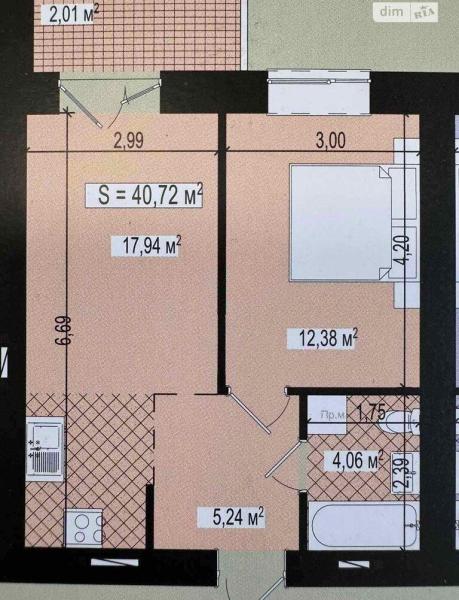Продам 1-кімнатну квартиру в новобудові, ЖК&nbsp;«West&nbsp;Towers»