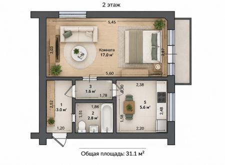 Продам 1-кімнатну квартиру