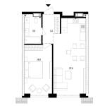 Продам 1-кімнатну квартиру, ЖК Русанівська Гавань, 54.40 м², без ремонту