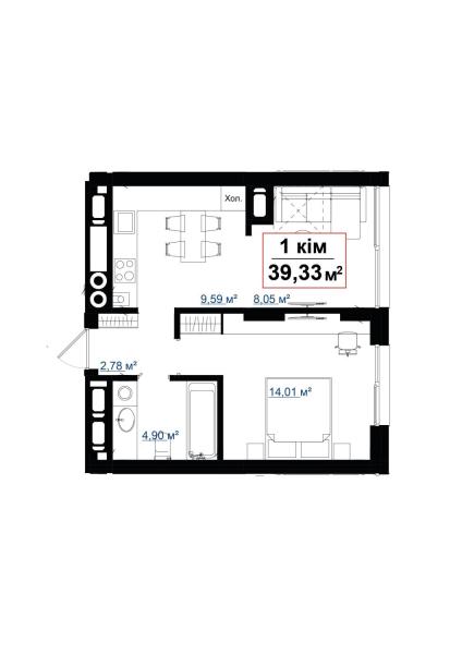 Продам квартиру незданий новобуд