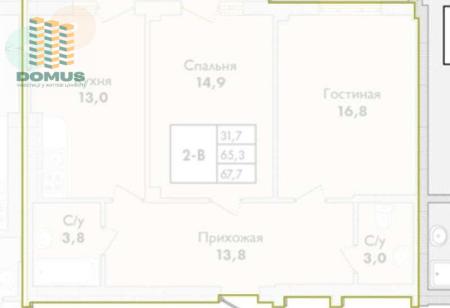 Продам 2-кімнатну квартиру, ЖК «Парк Совіньйон 3»