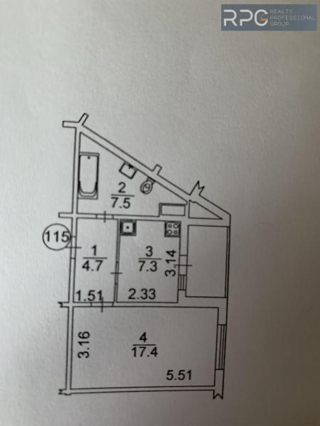 Продам 1-кімнатну квартиру, ЖК Патріотика