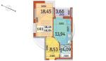 Продам 1-кімнатну квартиру, ЖК Відрада, 46.84 м², без ремонту