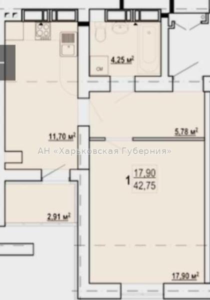 Продам 1-комнатную квартиру в новостройке, ЖК&nbsp;«Гидропарк»