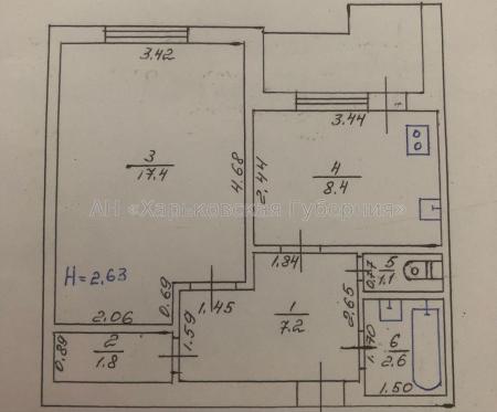 Продам 1-комнатную квартиру