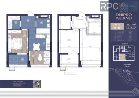 Продам 1-кімнатну квартиру, ЖК&nbsp;Dnipro&nbsp;Island