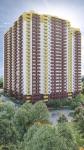 Продам 1-комнатную квартиру, 43.40 м², без внутренних работ