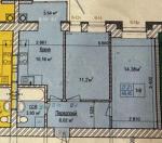 Продам 2-кімнатну квартиру, ЖК У-Квартал, 48 м², без ремонту