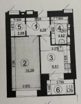 Продам 1-кімнатну квартиру в новобудові, ЖК Чарівне Місто, 38 м², без ремонту