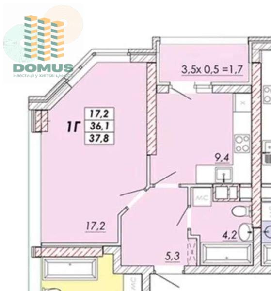 Продам 1-кімнатну квартиру, ЖК «Real Park»