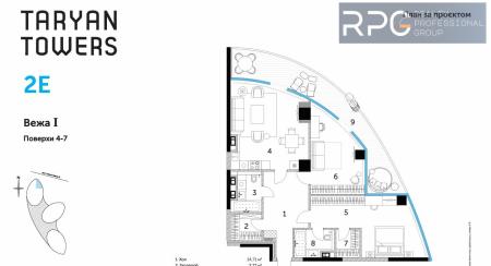 Продам 2-кімнатну квартиру, ЖК&nbsp;Taryan&nbsp;Towers