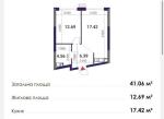 Продам 1-кімнатну квартиру, ЖК Great, 42 м², без ремонту