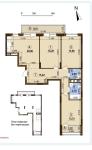 Продам 3-кімнатну квартиру в новобудові, ЖК Варшавський 2, 95.07 м², без внутрішніх робіт
