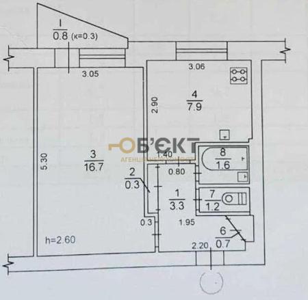Продам 1-кімнатну квартиру