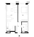 Продам 1-кімнатну квартиру, ЖК Русанівська Гавань, 54 м², без ремонту