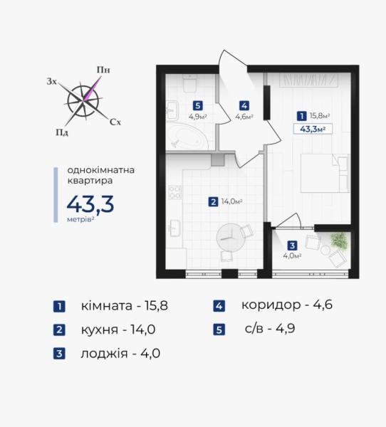 Продам квартиру незданий новобуд