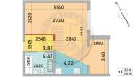Продам 1-кімнатну квартиру, ЖК Чарівне Місто, 39.56 м², без ремонту