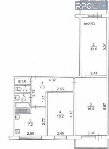 Продам 3-кімнатну квартиру