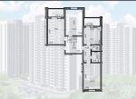 Продам 3-кімнатну квартиру в новобудові, 93.29 м², косметичний ремонт