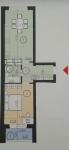 Продам 1-комнатную квартиру, ЖК&nbsp;Genesis, 49.50 м², без внутренних работ