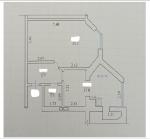 Продам 1-кімнатну квартиру в новобудові, ЖК Софія Сіті, 54.20 м², без ремонту