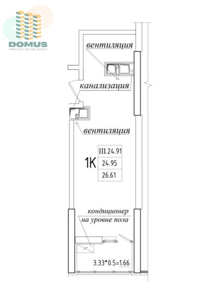 Продам квартиру-студію, ЖК «Еллада»
