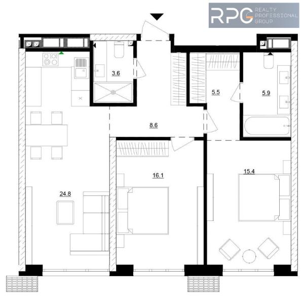 Продам 2-кімнатну квартиру, ЖК Русанівська Гавань